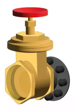 Brida de válvula de guillotina Polypro DN100