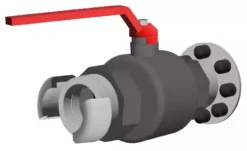 Válvula DN80 Brida de acero inoxidable para abono