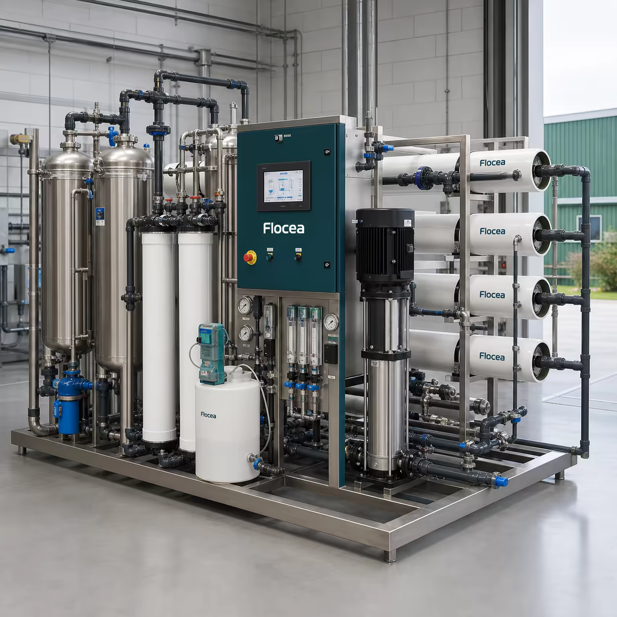 Station d’osmose inverse pour eau saumâtre 2 000 L/h