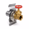 Vanne DN100 flange inox pour citerne acier galvanisé
